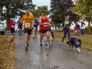 Participants take off on the 2nd Annual Stephen Memorial K9 5K.