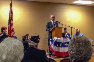 Veterans, their family and friends gathered at the Oskaloosa Legion on Monday to remember Veterans Day. (photo by Shelly Spaur)