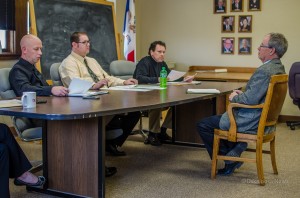 Mahaska County Board of Supervisors met this week with applicants for the county engineer position in the interview process.
