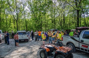 Over 50 trained emergency personnel converged on the Quercus Wilderness Area North of Eddyville to search for missing 85 year-old Albert Vanderbeek of Oskaloosa.