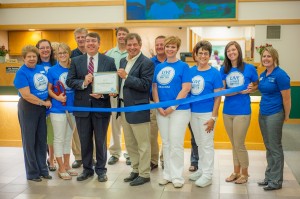 Bank Iowa in Oskaloosa celebrated their Blue Zone Worksite designation on Wednesday.