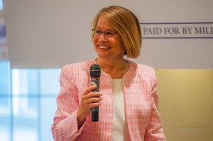 Dr. Mariannette Miller-Meeks at a recent fund-raiser in Iowa City.