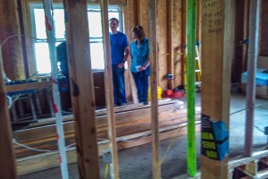 Visitors at the recent Habitat for Humanity open house were able to see where their donated studs ended up in the newest home.