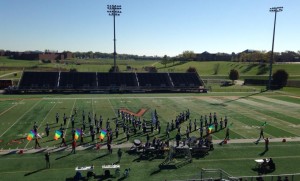 The Marching Pride of Oskaloosa in tight competition in Class 3A (submitted image)