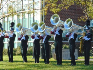 Band members warm up for ValleyFest competition on October 11, 2014.  (submitted image)