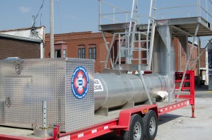 A confined space training unit was delivered for use by area officials this past week.