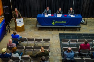 Three candidates for Mahaska County Supervisor answered questions at a recent William Penn Candidate Forum.