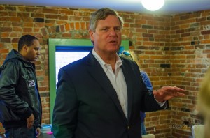 Former Iowa Governor and current U.S. Secretary of Agriculture Tom Vilsack (D) was in Oskaloosa on Sunday to thank Democrat campaign workers for their 'get out the vote' efforts.