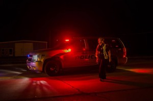 Officer Barb Saville while on duty in 2013.