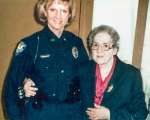 Officer Barb Saville is poses with her Grandmother. (submitted photo)