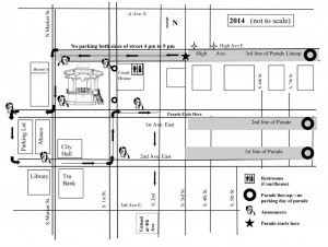 2014 Lighted Christmas Parade Route