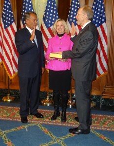 Congressman Dave Loebsack was sworn in for his fifth term in the House of Representatives by Speaker John Boehner.