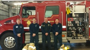 The Oskaloosa Fire Department was Centerville today, February 7, 2015, helping to provide emergency services to that community while they laid Centerville Assistant Fire Chief Michael Cooper to rest. Cooper died in the line of duty as a result of efforts at the Cowan Enterprises structure fire.