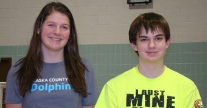 Claire Fiechtner (left) and Jarod Miller (right)
