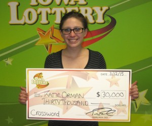 Katie Orman Wins Top Prize Playing ‘Crossword’ Scratch Game