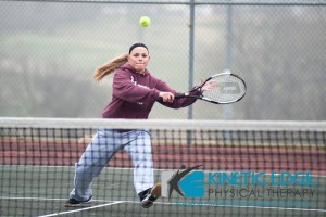 This Oskaloosa Girls Tennis team was in action against South Tama this week.