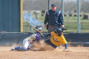 Statesmen softball team swept perennial power Olivet Nazarene