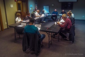 The Mahaska County Emergency Management Commission at their April 21st meeting.