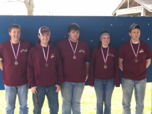 left to right - Lake Heaton, Taner De Jong, Cole Waite, Courtney Fiechtner and Jason Herr (submitted photo)