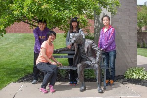 The Chinese students have been learning about the education system in Oskaloosa during their visit.