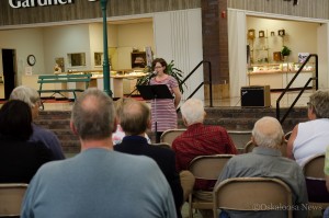 Area residents gathered at Penn Central Mall at noon on Thursday for National Day of Prayer.