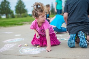 The Second Annual Chalk The Walk helped to raise funds for Operation Backpack.