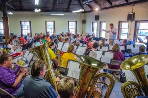 The Oskaloosa City Band rehearsed on Monday in preparation for the start of the 2015 season, which gets underway on Thursday evening.