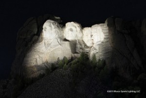 Musco's LED lighting solution enhances the visitor experience at Mount Rushmore (Photo: Musco Lighting) 