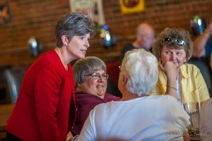US Senator Joni Ernst was in Oskaloosa on Saturday hosting a town-hall meeting at Smokey Row Coffee.