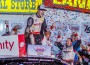 Ryan Blaney celebrates in victory lane at Iowa Speedway after leading for 252 laps.