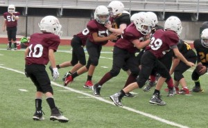 Youth football at the Lacey Recreation Complex