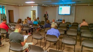 Decision makers and citizens listened in as a representative from Piper Jaffray talked about LOST.