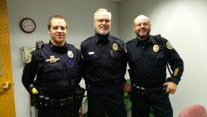 Oskaloosa Police Officers - Jacob Vanderpol, Chief Jake McGee and Lt. John Plum sport 'No-Shave November' looks in support of raising awareness of the impact cancer has.