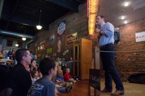 Republican presidential candidate Sen. Ted Cruz during a a campaign stop in Oskaloosa, Iowa on October 14, 2015.