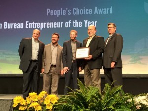 Iowa's (and Oskaloosa's) own AccuGrain wins the Entrepreneur of the Year Award at American Farm Bureau Federation's Annual Convention! That's back-to-back champs from Iowa! (submitted photo)