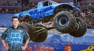 2015 Oskaloosa High School graduate Tyler Menninga will be piloting the Blue Thunder Monster Jam truck on the west coast tour. (submitted photo)