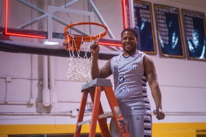 Fifth-year senior Davion Scott was finally able to cut down his first championship net Saturday.