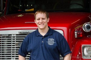 Oskaloosa firefighter Eric Martin