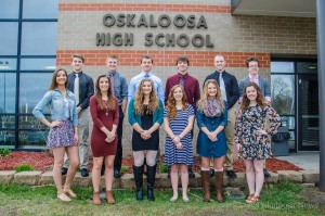 The 2016 Oskaloosa Prom Court.