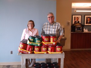 Rick Corbett, Past Exalted Ruler at Oskaloosa Elks Lodge No. 340, delivered 120 pounds of coffee to the Director of Volunteer Services Bart Quick at the VA Hospital in Des Moines on March 29. The coffee is valued at over $400 and is an ongoing Veterans project for the Oskaloosa Elks.