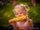 This young lady enjoyed the fresh roasted sweet corn on Thursday night.