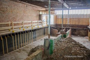 A current view of the inside of the Swims Building as it sits ready for the next phase of redevelopment.