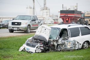 A recent crash in Mahaska County. (file photo)