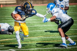 Van Parker ran 19 times for 221 yards, the biggest single-game tally in almost five years