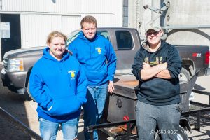 Members of the Oskaloosa FFA took the time on Friday to serve lunch to farmers who are busy with the harvest.