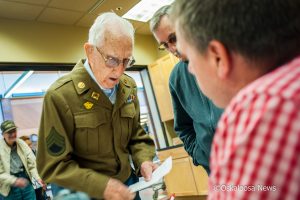 Veterans and their families came to Penn Central Mall on Saturday to sign up to be in the veterans register being compiled.