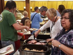 Volunteers worked in shifts to help serve a Thanksgiving meal at Central Reformed Church on Thursday. (submitted photo)