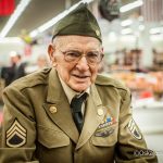 Veterans walked down the red carpet at Hy-Vee on Friday.