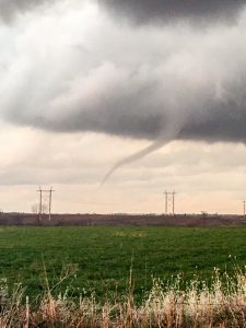 Mark Willett took this photo of a tornado near the intersection of 110th Street and U.S. HIghway 63 between New Sharon and Montezuma, Monday afternoon.