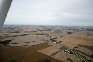 An aerial view of the land that might be impacted by a new regional airport. (file photo)